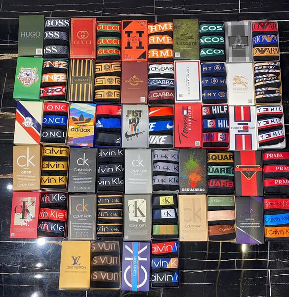 Toptan Kutulu Markalı Pamuklu Erkek 3lü Boxer İç Çamaşırı 