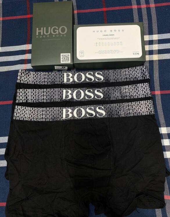 Toptan Kutulu Markalı Pamuklu Erkek 3lü Boxer İç Çamaşırı 