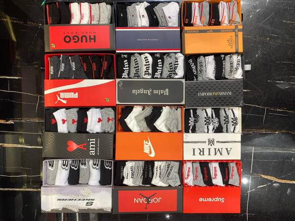 Toptan Kutulu Markalı Pamuklu Kokulu 6lı Çorap 