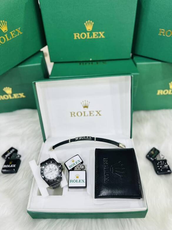 Toptan Kutulu Yazılı Çelik Saat Set Takımı