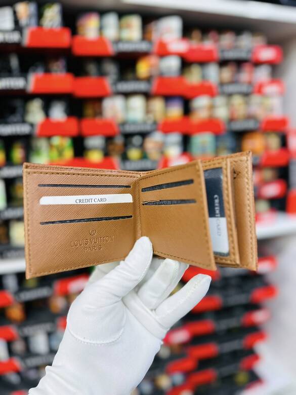 Toptan LUİS VUİTTON (L&V) Logolu Baskılı Para Cüzdanı