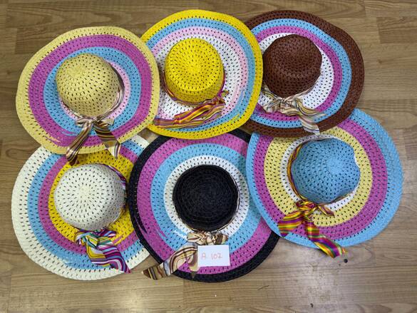 Toptan Lüx Bayan Hasır Foter Şapka (Mix Model) 