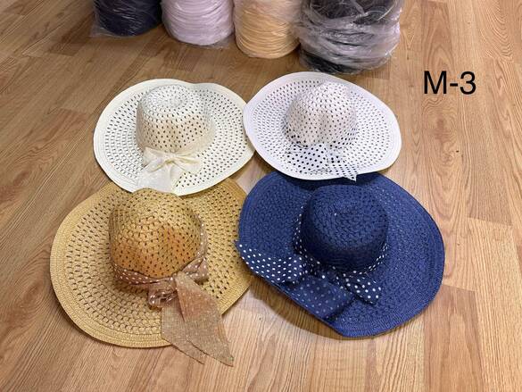 Toptan Lüx Bayan Hasır Foter Şapka (Mix Model) 