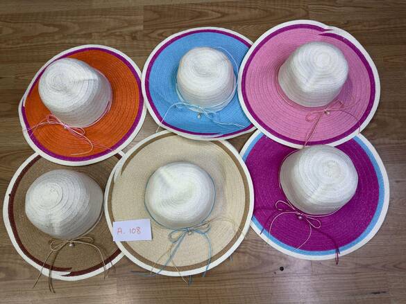 Toptan Lüx Bayan Hasır Foter Şapka (Mix Model) 