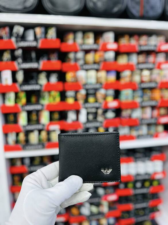 Toptan Metal Logolu Baskı Markalı Para Cüzdanı 