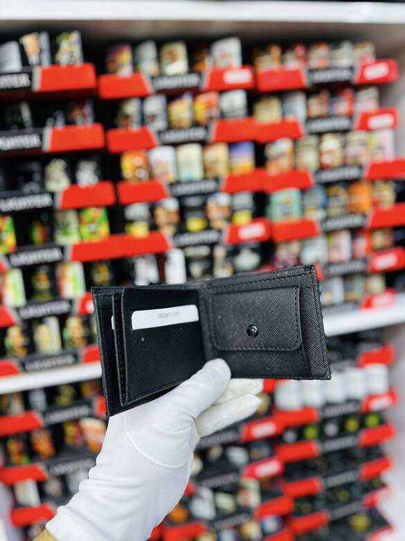 Toptan Metal Logolu Baskı Markalı Para Cüzdanı 