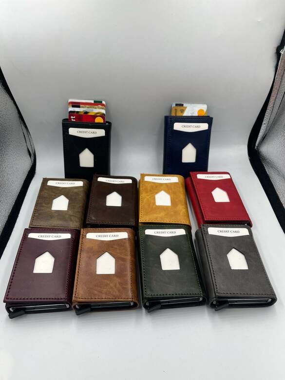 Toptan Mix Model Markalı Mekanizmalı Kartlık Cüzdan 