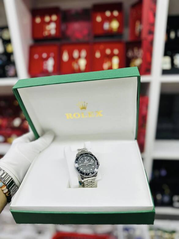 Toptan Özel Tekli Kutulu Takvimli Yazılı Lüx Metal Saat