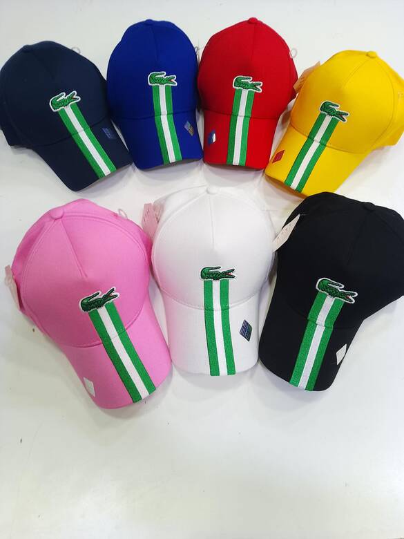 Toptan Şerit Çizgili Lüx Yazılı Pamuklu Şapka