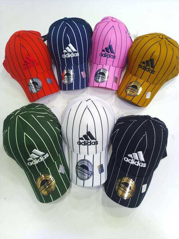 Toptan Şerit Çizgili Lüx Yazılı Pamuklu Şapka