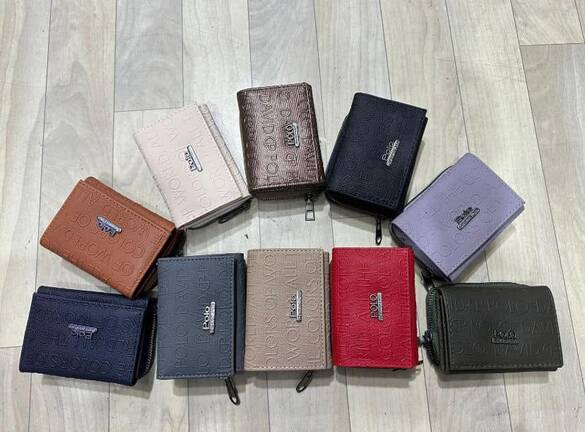 Toptan Takoz Model Logolu Bayan Para Cüzdanı