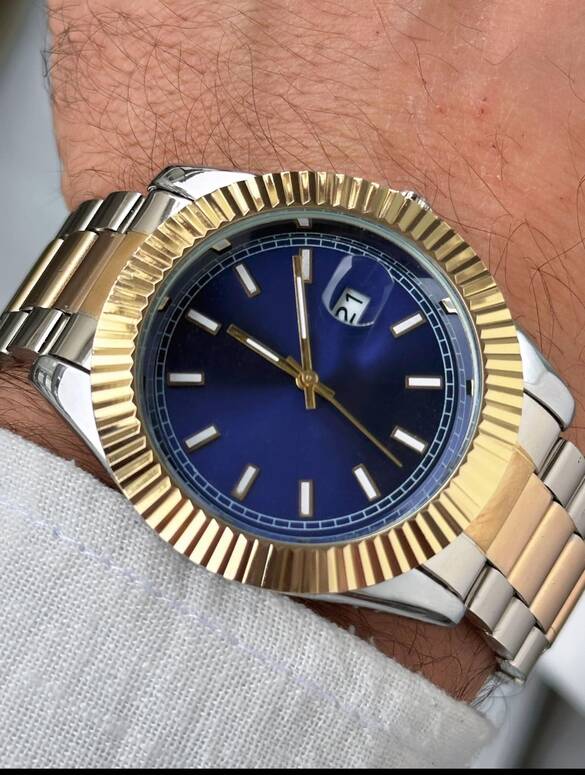 Toptan Takvimli Erkek Metal Lüx Saat 