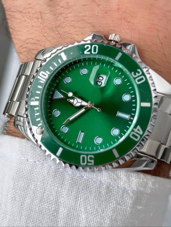 Toptan Takvimli Erkek Metal Lüx Saat 