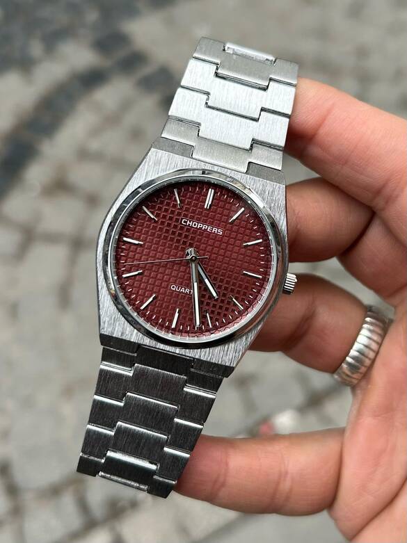 Toptan TİSSOD Modeli Choppers Yazılı Erkek Metal Saat 