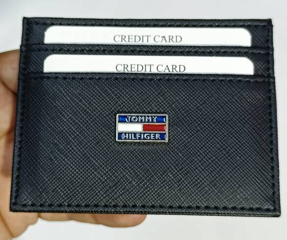 Toptan TOMMY HİLFİGER Metal Logo Amblemli Kartlık Cüzdan 