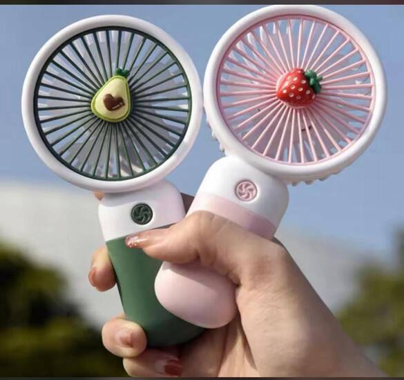 Toptan 3 Kademeli USB Şarjlı Figürlü El Fanı (Vantilatör)