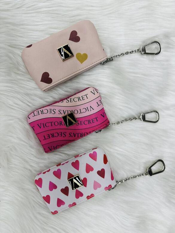 Toptan Victoria's SECRET Anahtarlık Aparatlı Bayan Cüzdanı 