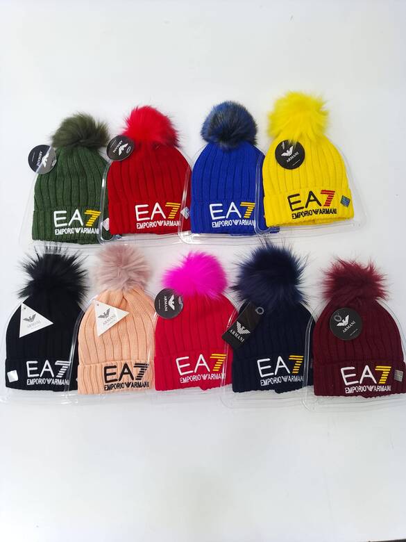 Toptan Yazılı Nakışlı Ponponlu Bayan Bere Mix Model