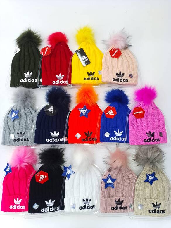 Toptan Yazılı Nakışlı Ponponlu Bayan Bere Mix Model