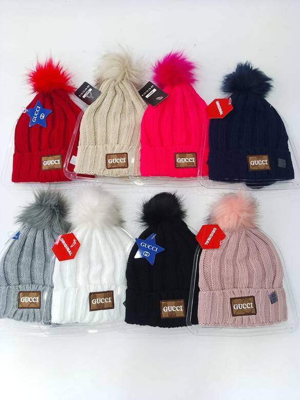 Toptan Yazılı Nakışlı Ponponlu Bayan Bere Mix Model