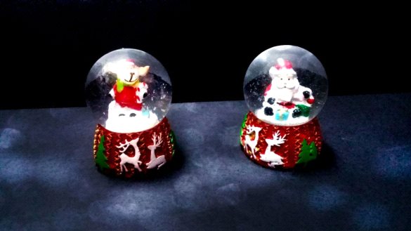 Toptan Ufak Boy Noel Sulu Kar Küresi (FANUS)