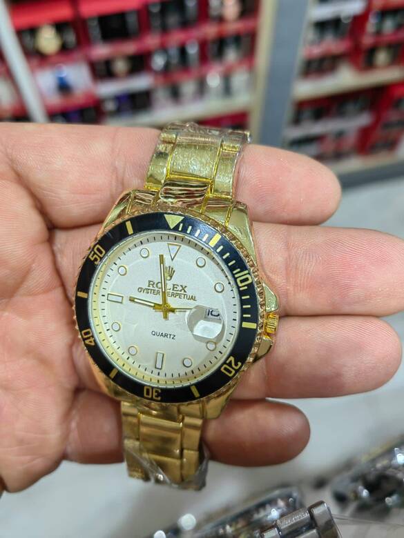 Toptan Çelik Rolex Yazılı Erkek Kol Saati 