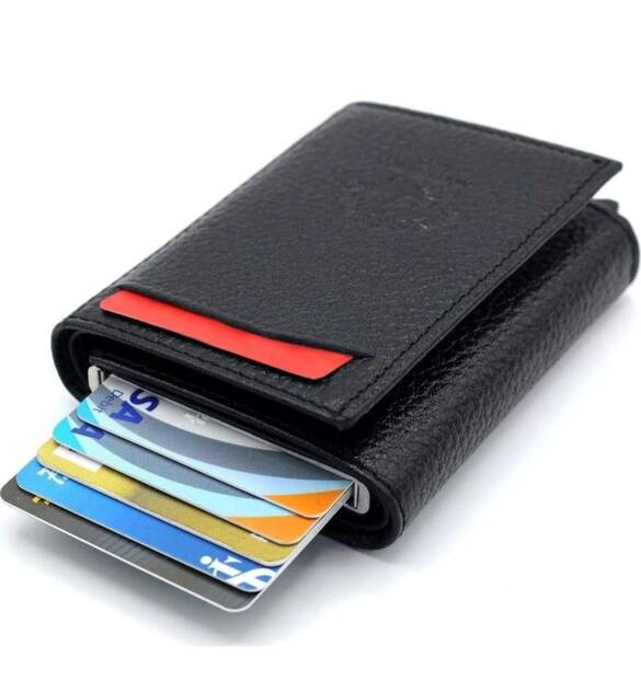 Toptan Yeni tip Mekanizmalı Kartlık Para Cüzdanı